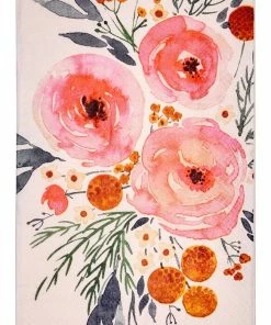 Sophistiplate Blush Bouquet 3-Ply Guest Towel, 20-pk