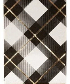 Sophistiplate Buffalo Check 3-Ply Guest Towels, 20-pk