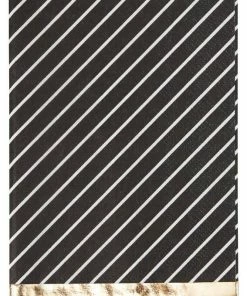 Sophistiplate Solid Black 3-Ply Guest Towels, 20-pk