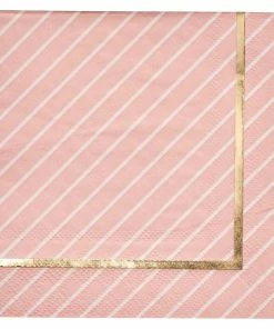 Sophistiplate Solid Pink 3-Ply Cocktail Napkins, 20-pk