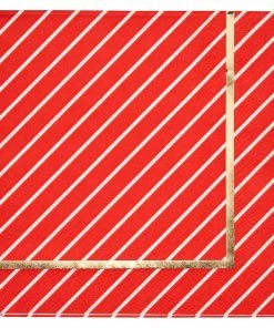 Sophistiplate Solid Red 3-Ply Cocktail Napkins, 20-pk