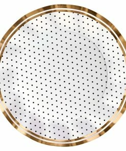 Sophistiplate Blanc Noir Dinner Plates, 8-pk