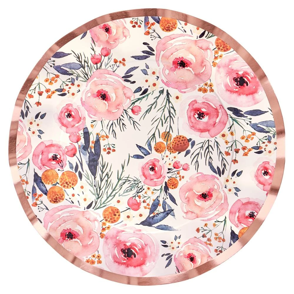 Sophistiplate Blush Bouquet Dinner Plates, 8-pk