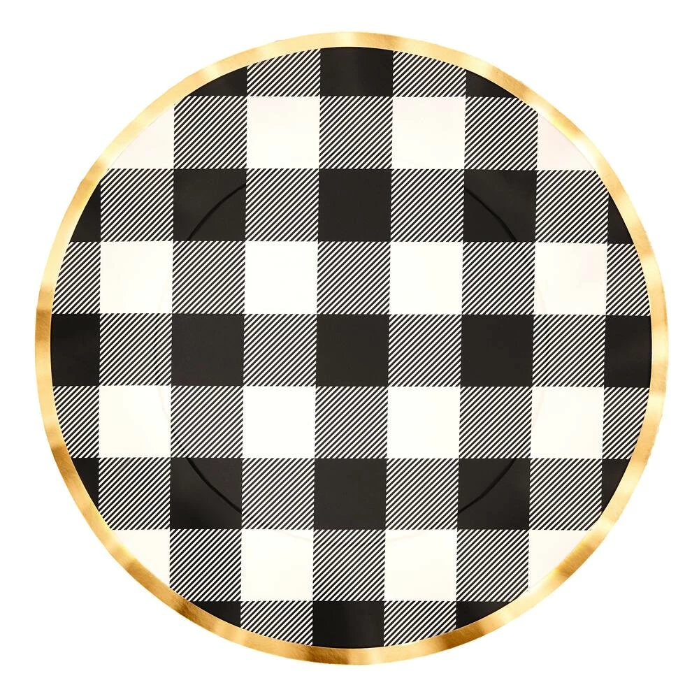 Sophistiplate Buffalo Check Dinner Plates, 8-pk