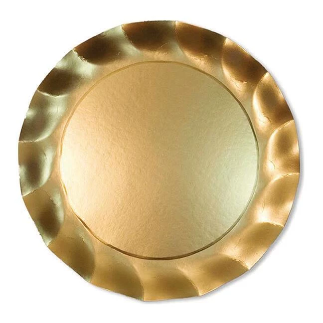 Sophistiplate Charger Gold Charger Plates, 8-pk