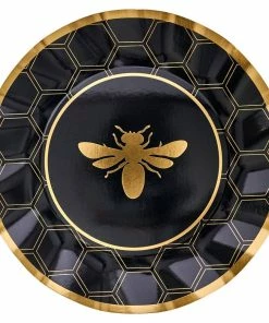 Sophistiplate Honeybee Dinner Plates, 8-pk