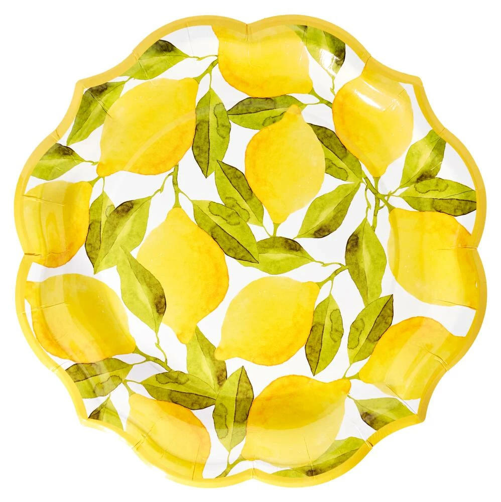 Sophistiplate Lemons Dinner Plates, 8-pk