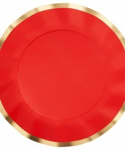 Sophistiplate Solid Red Dinner Plates, 8-pk