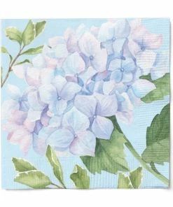 Sophistiplate Easter Hydrangea 3-Ply Cocktail Napkins, 20-pk