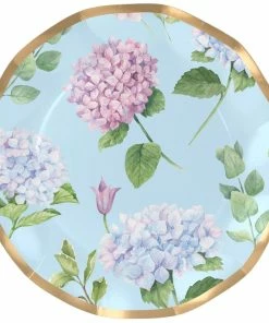 Sophistiplate Easter Hydrangea Foil Dinner Plates, 8-pk