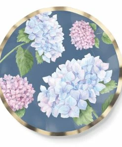 Sophistiplate Easter Hydrangea Foil Salad Plates, 8-pk