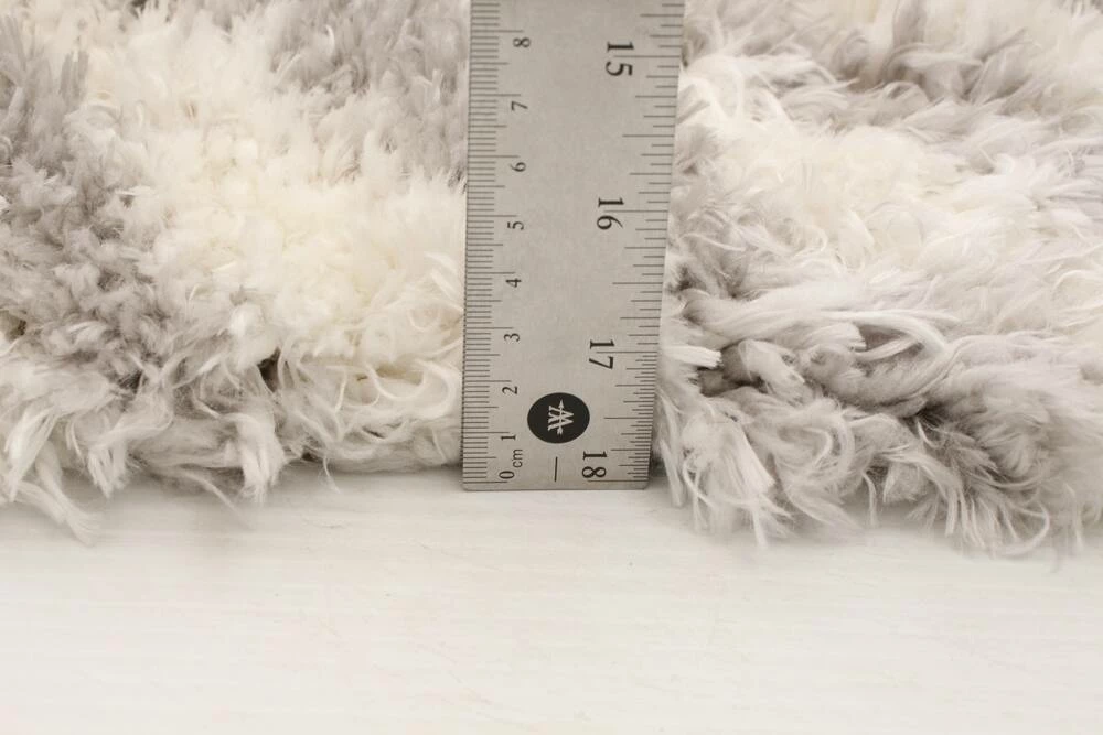 Ecarpet Gallery ECARPET Agadir Abstract Indoor Area Shag Rug, Ivory, 47-in X 71-in - Image 6