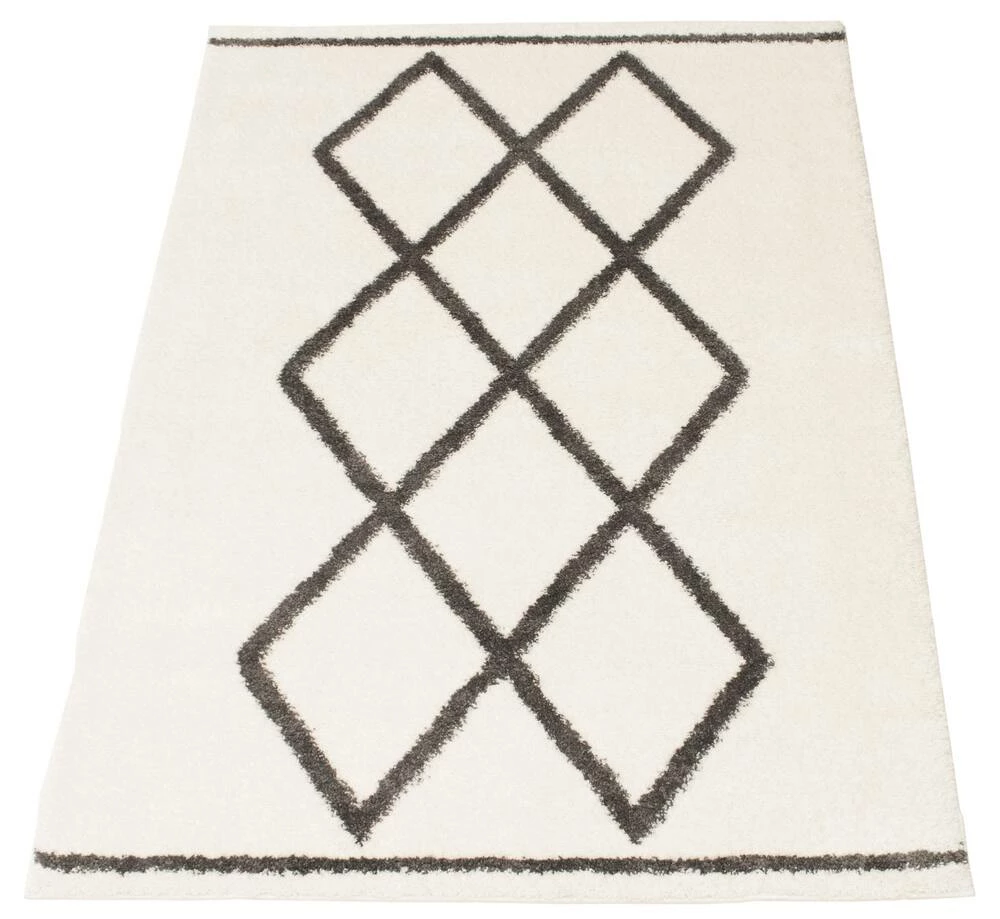Ecarpet Gallery ECARPET Amara Indoor Geometric Area Shag Rug, Ivory, Assorted Sizes - Image 2