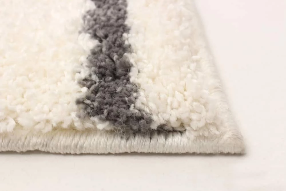 Ecarpet Gallery ECARPET Amara Indoor Geometric Area Shag Rug, Ivory, Assorted Sizes - Image 6