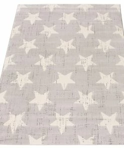 Ecarpet Gallery ECARPET Angel Indoor Star Area Rug, Light Grey, Assorted Sizes