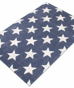 Ecarpet Gallery ECARPET Angel Indoor Star Area Rug, Navy, Assorted Sizes