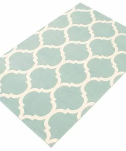 Ecarpet Gallery ECARPET Arbour Indoor Geometric Area Rug, Aqua, Assorted Sizes
