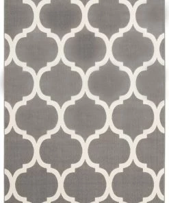 Ecarpet Gallery ECARPET Arbour Indoor Geometric Area Rug, Grey, Assorted Sizes