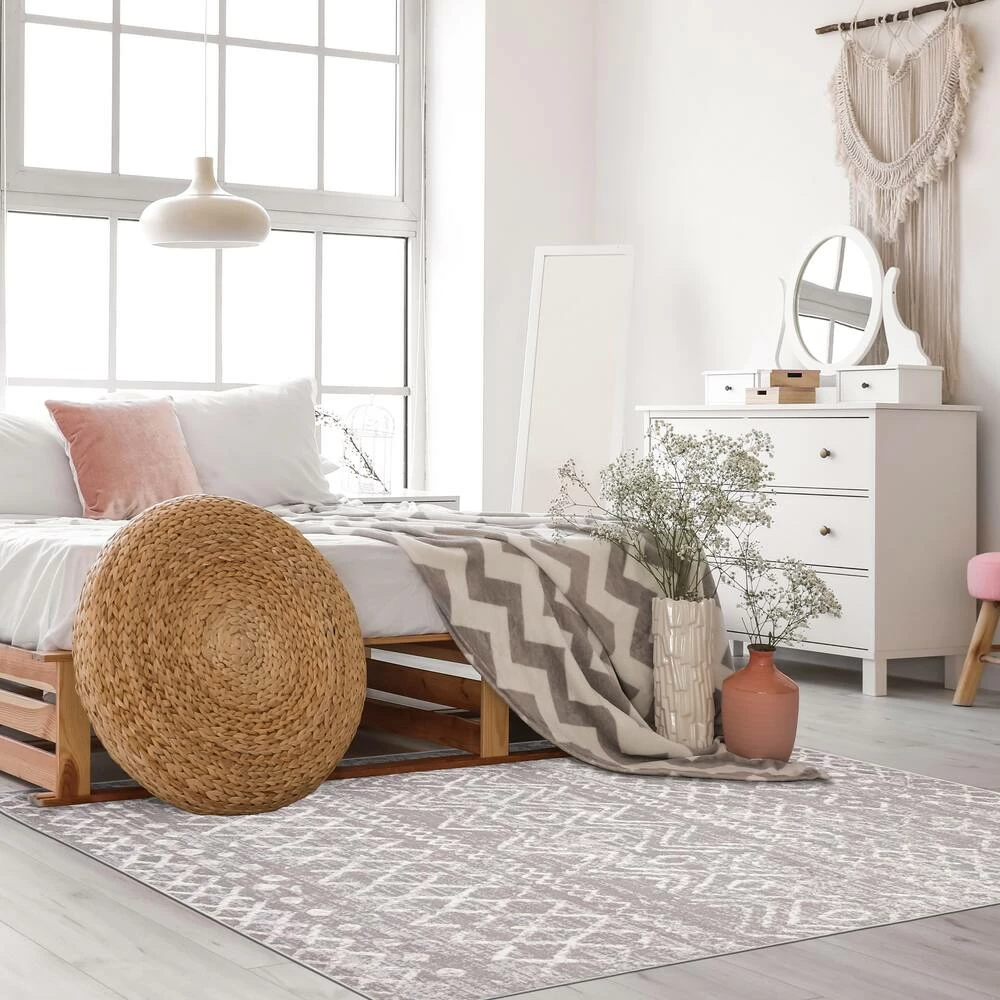 Ecarpet Gallery ECARPET Astrid Indoor Area Rug, Grey, Assorted Sizes - Image 9