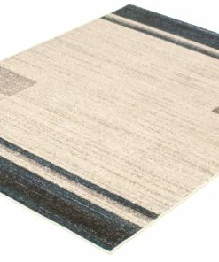 Ecarpet Gallery ECARPET Ayla Rectangle Indoor Area Rug, Ivory/Blue, Assorted Sizes