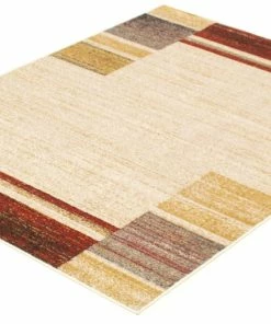 Ecarpet Gallery ECARPET Ayla Rectangle Indoor Area Rug, Ivory/Red, Assorted Sizes