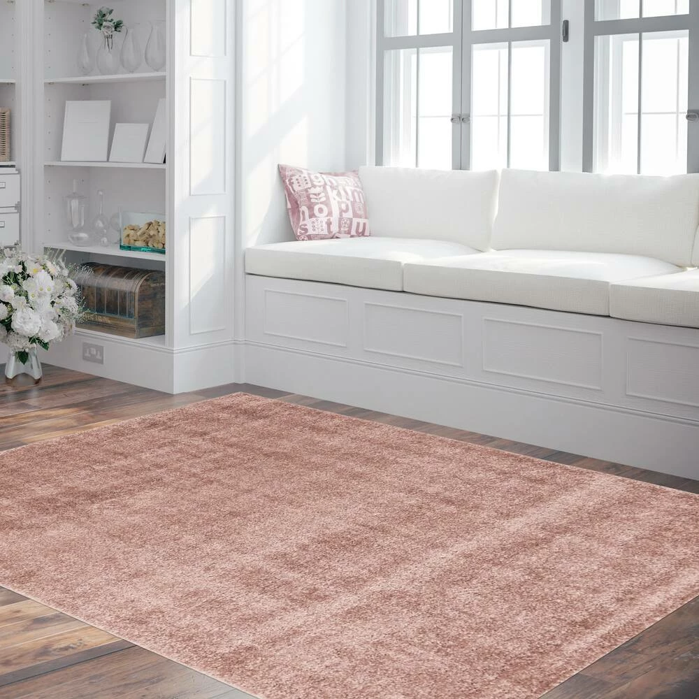 Ecarpet Gallery ECARPET Bellamy Indoor Area Shag Rug, Pink, Assorted Sizes - Image 9