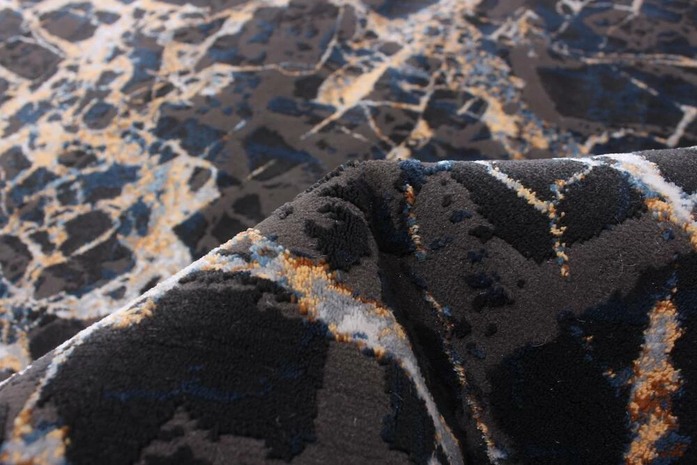 Ecarpet Gallery ECARPET Marble Indoor Area Rug, Black, Assorted Sizes - Image 4