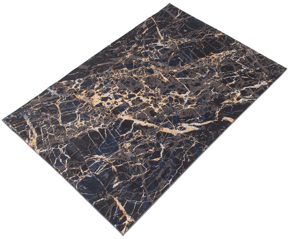 Ecarpet Gallery ECARPET Marble Indoor Area Rug, Black, Assorted Sizes - Image 2