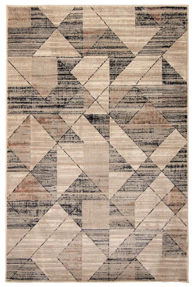 Ecarpet Gallery ECARPET Brea Indoor Geometric Area Rug, Beige/Black, Assorted Sizes - Image 2