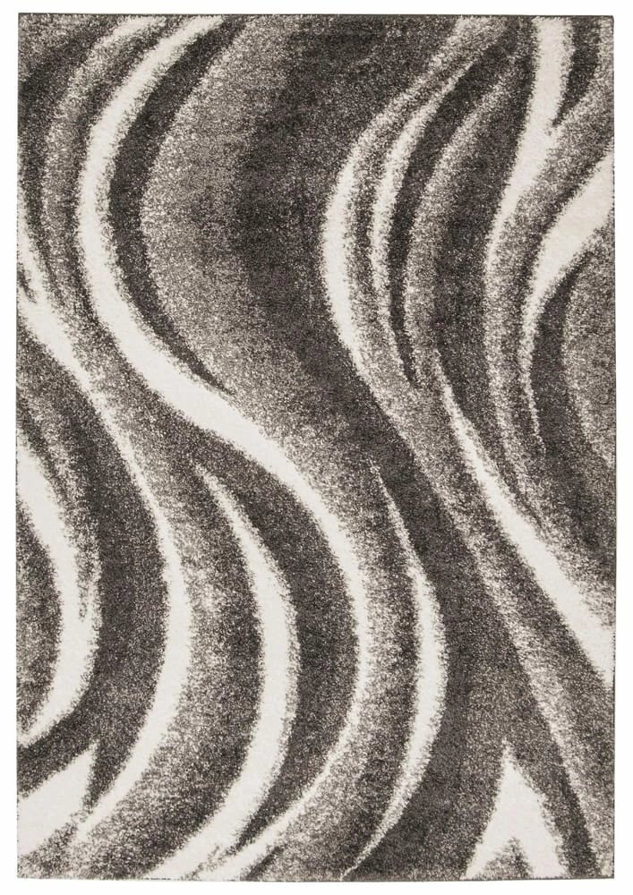 Ecarpet Gallery ECARPET Cascade Indoor Area Shag Rug, Grey, Assorted Sizes