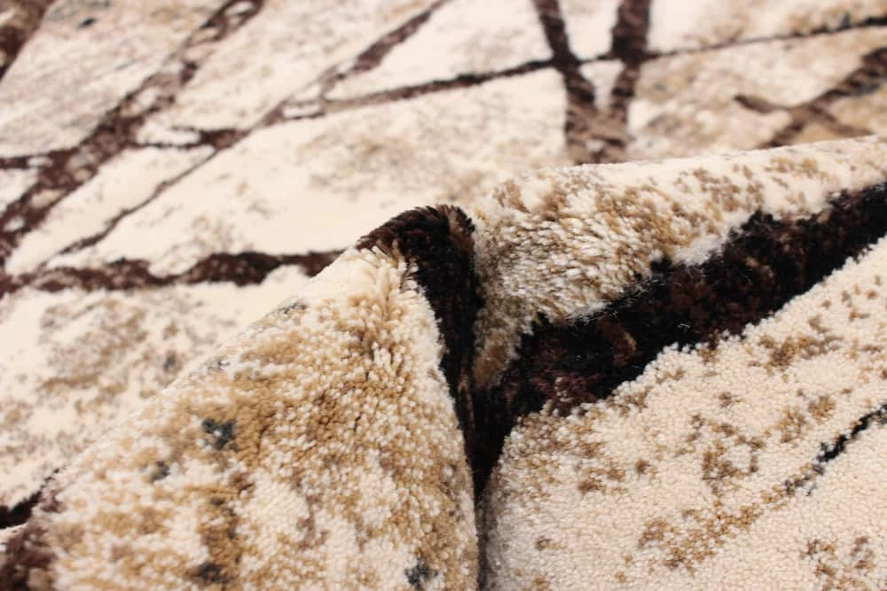 Ecarpet Gallery ECARPET Ceyla Indoor Area Rug, Chocolate/Gold, Assorted Sizes - Image 3