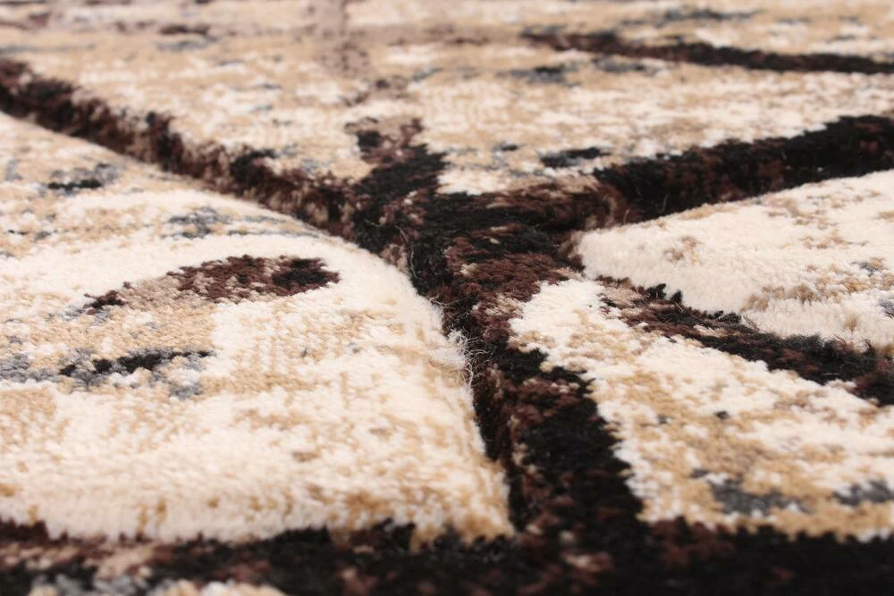 Ecarpet Gallery ECARPET Ceyla Indoor Area Rug, Chocolate/Gold, Assorted Sizes - Image 4