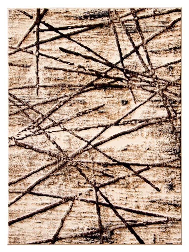 Ecarpet Gallery ECARPET Ceyla Indoor Area Rug, Chocolate/Gold, Assorted Sizes