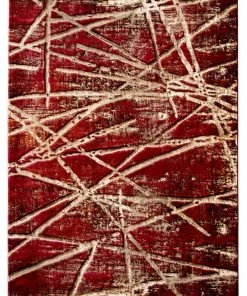 Ecarpet Gallery ECARPET Ceyla Indoor Area Rug, Red, Assorted Sizes