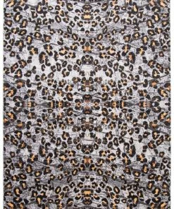 Ecarpet Gallery ECARPET Cheetah Indoor Area Rug, Ivory, Assorted Sizes