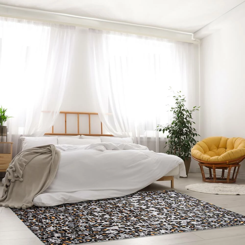 Ecarpet Gallery ECARPET Cheetah Indoor Area Rug, Ivory, Assorted Sizes - Image 9