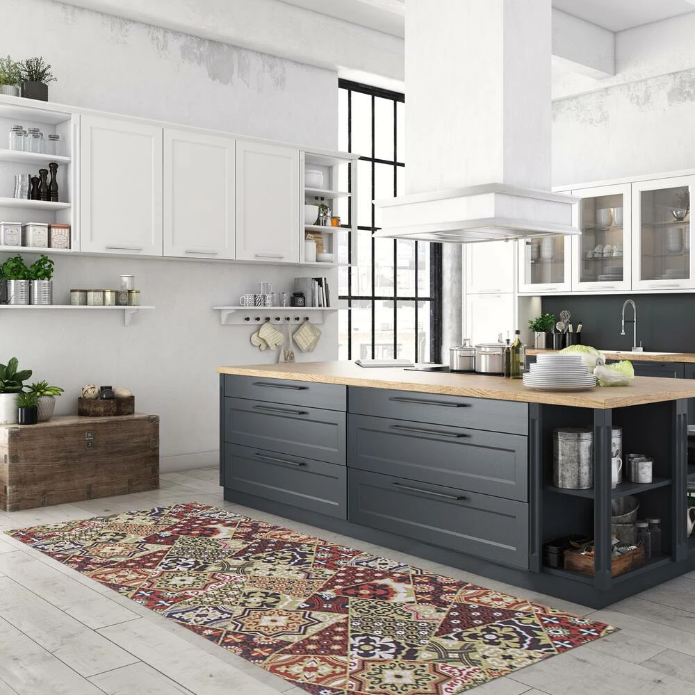 Ecarpet Gallery ECARPET Combo Pack Bellisima Indoor Geometric Area Rug/Runner, 2-pc, Red, Assorted Sizes - Image 7