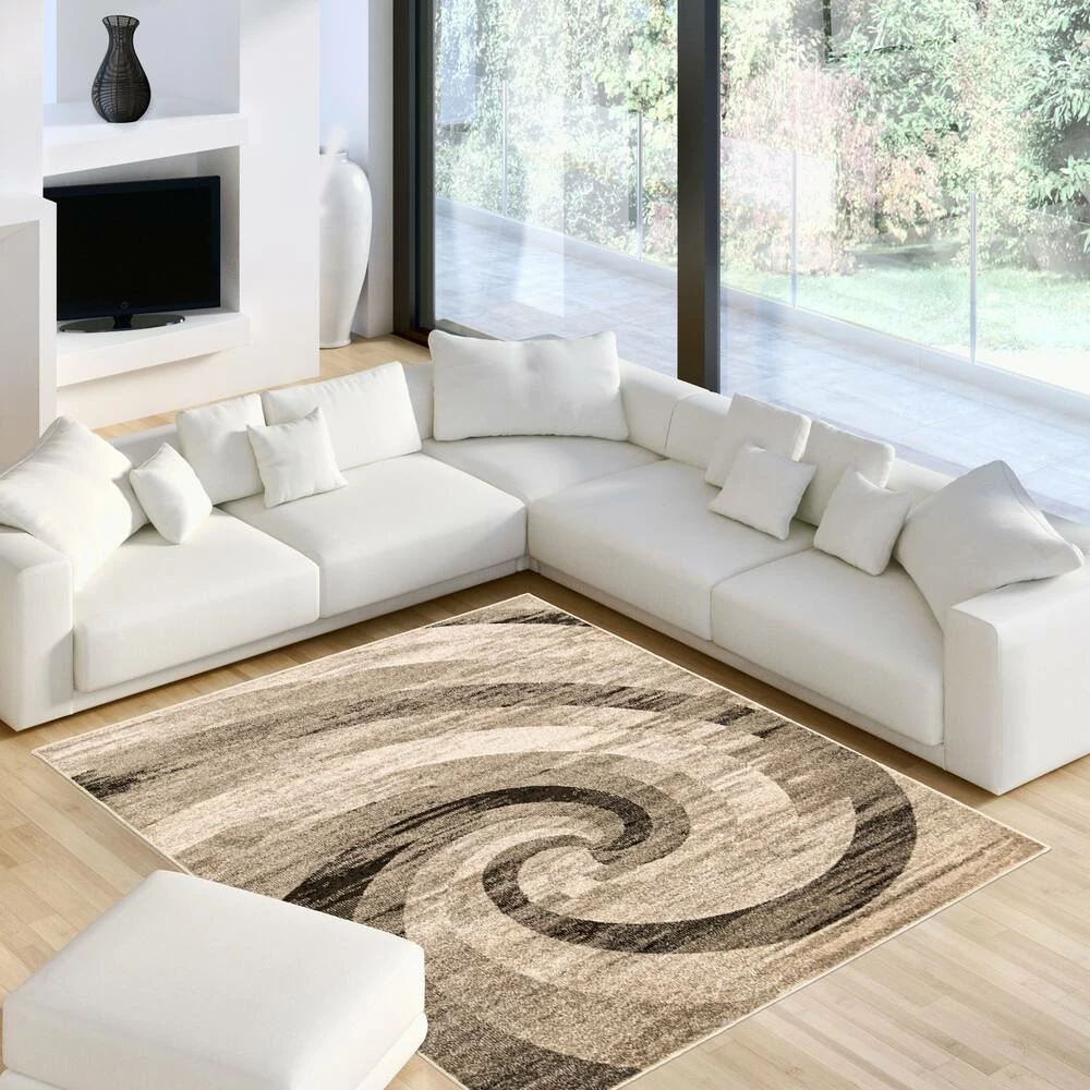 Ecarpet Gallery ECARPET Cora Indoor Area Rug, Ivory/Brown, Assorted Sizes - Image 9