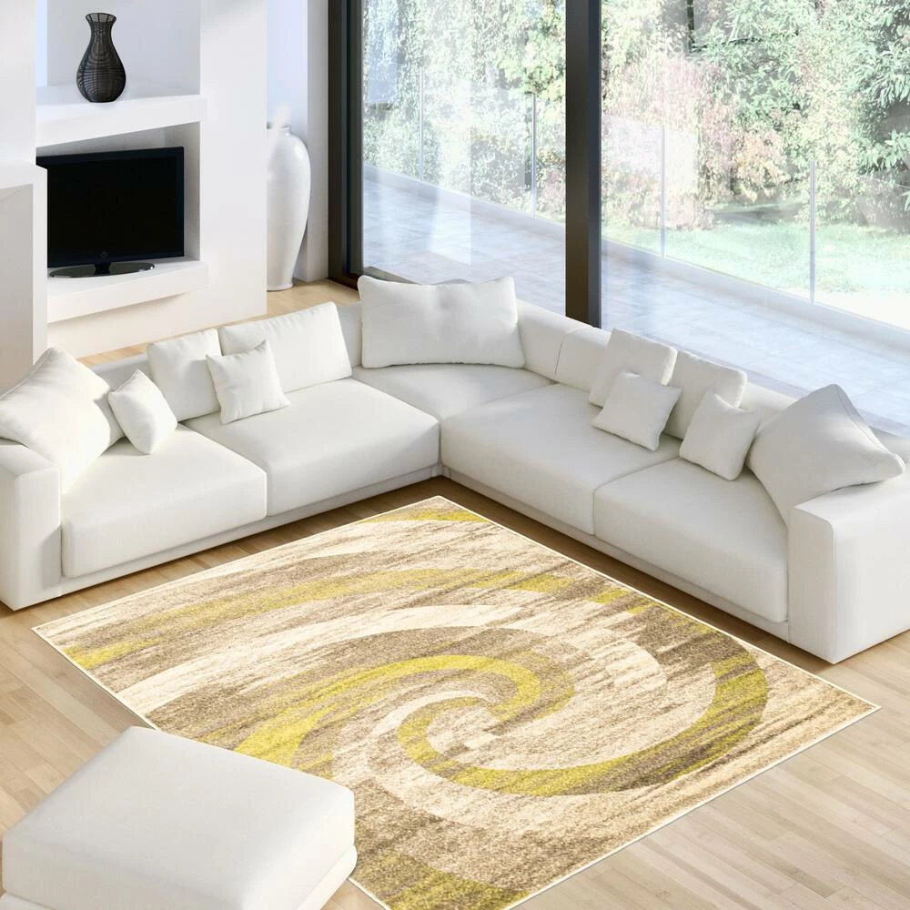 Ecarpet Gallery ECARPET Cora Indoor Area Rug, Ivory/Green, Assorted Sizes - Image 9