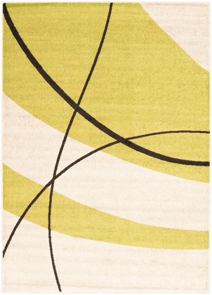 Ecarpet Gallery ECARPET Cosi Indoor Abstract Area Rug, Cream/Green, Assorted Sizes - Image 3
