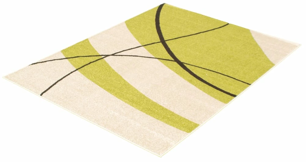 Ecarpet Gallery ECARPET Cosi Indoor Abstract Area Rug, Cream/Green, Assorted Sizes