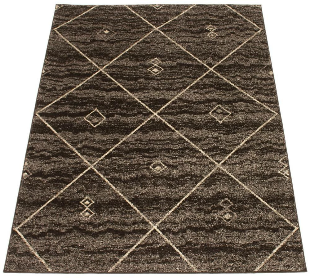 Ecarpet Gallery ECARPET Devos Indoor Geometric Area Rug, Brown/Ivory, Assorted Sizes - Image 2