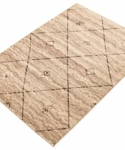 Ecarpet Gallery ECARPET Devos Indoor Geometric Area Rug, Grey/Brown, Assorted Sizes