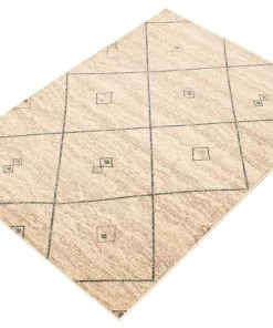 Ecarpet Gallery ECARPET Devos Indoor Geometric Area Rug, Ivory/Blue, Assorted Sizes