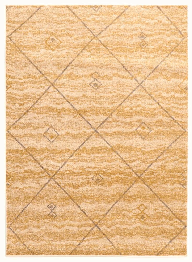 Ecarpet Gallery ECARPET Devos Indoor Geometric Area Rug, Ivory/Gold, Assorted Sizes - Image 3