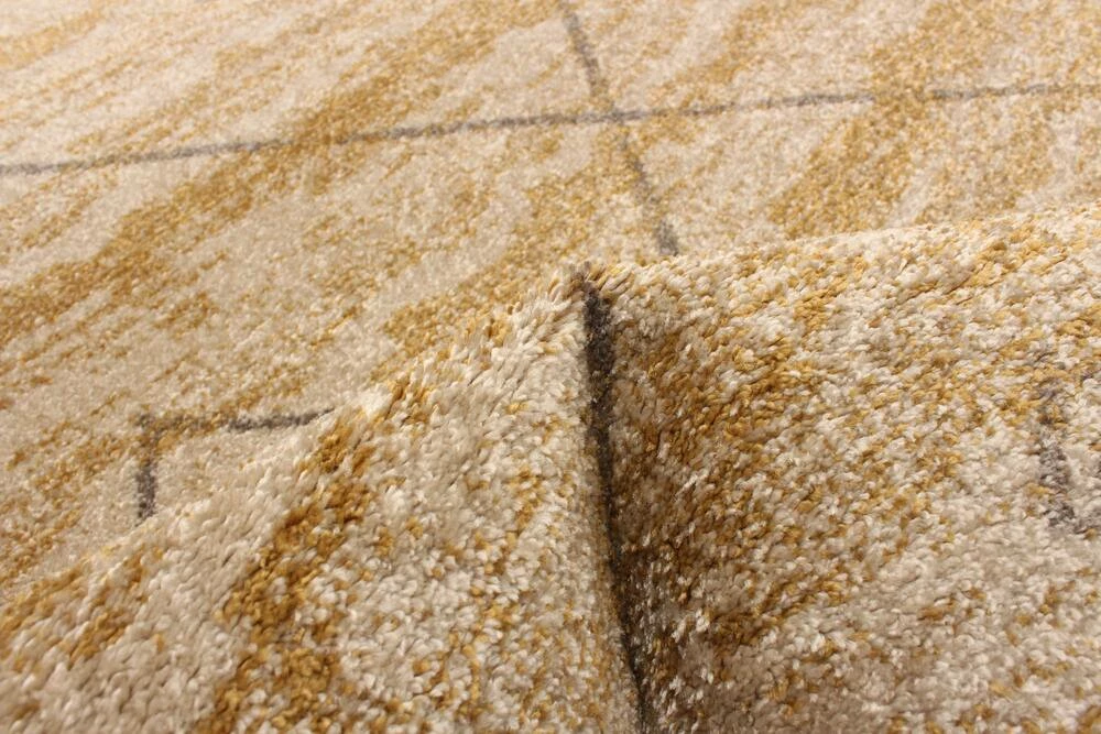 Ecarpet Gallery ECARPET Devos Indoor Geometric Area Rug, Ivory/Gold, Assorted Sizes - Image 8