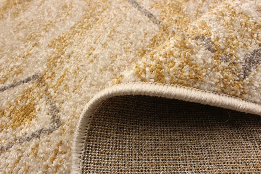 Ecarpet Gallery ECARPET Devos Indoor Geometric Area Rug, Ivory/Gold, Assorted Sizes - Image 7