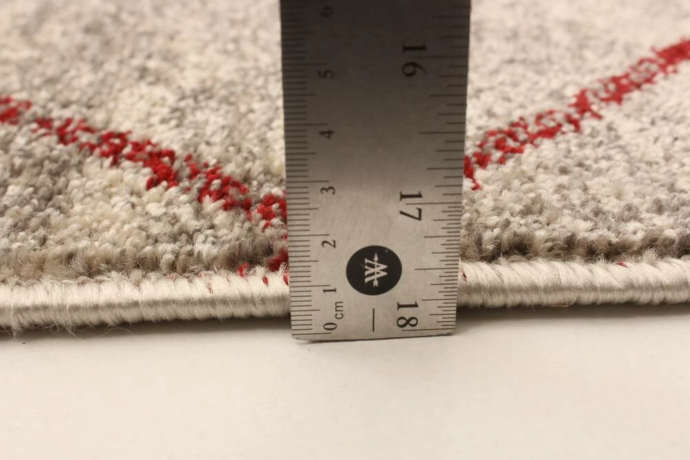 Ecarpet Gallery ECARPET Devos Indoor Geometric Area Rug, Ivory/Red, Assorted Sizes - Image 5