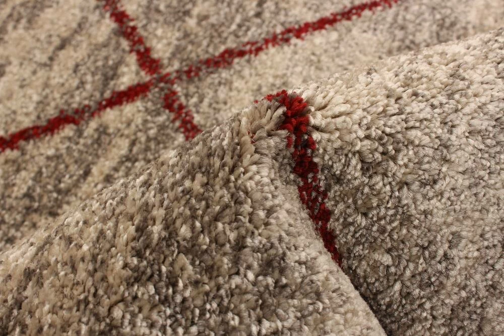 Ecarpet Gallery ECARPET Devos Indoor Geometric Area Rug, Ivory/Red, Assorted Sizes - Image 7