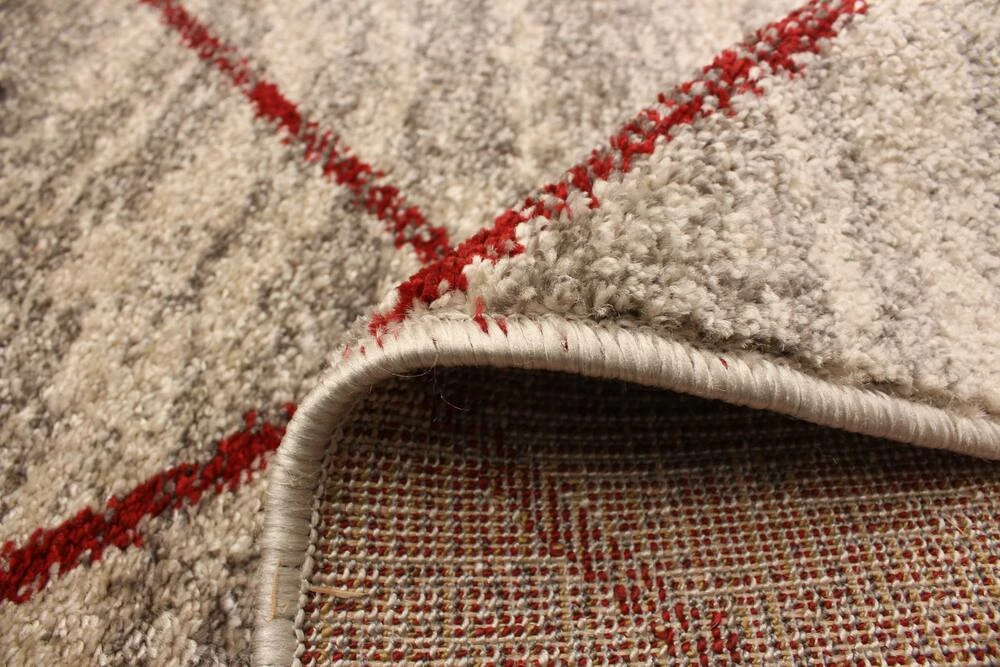 Ecarpet Gallery ECARPET Devos Indoor Geometric Area Rug, Ivory/Red, Assorted Sizes - Image 6